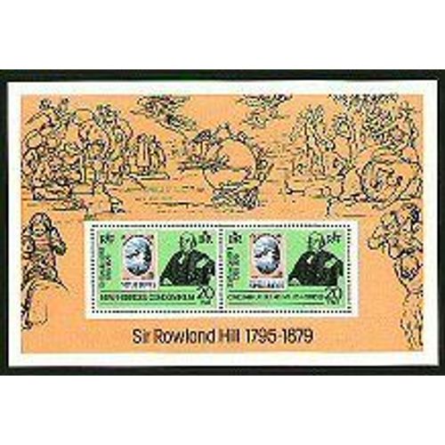 Bloc Neuf New Hebrides 1979 Sir Rowland Hill
