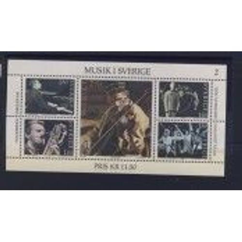 Suede Musique Bloc 1983 Scott N°1473a-E Neuf