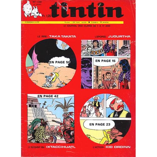 Tintin Hebdomadaire N°1133 (Cubitus, Jugurtha, Chick Bill, Modeste Pompon, Olivier Rameau, Milan...)