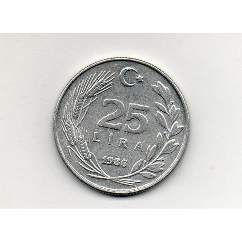 Turquie 25 Lira 1986