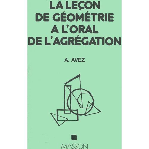 La Leçon De Géométrie À L'oral De L'agrégation
