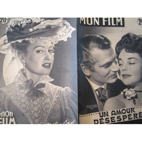 Mon Film 372 Un Amour Désespéré. Laurence Olivier Jenni Jones Fernandel R Brazzi M Carol R Hayworth
