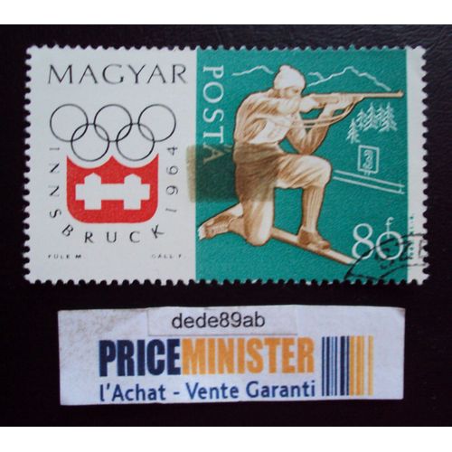 Hongrie..Jeux Olympiques.Innsbruck 1964 : Biathlon.Oblitéré.