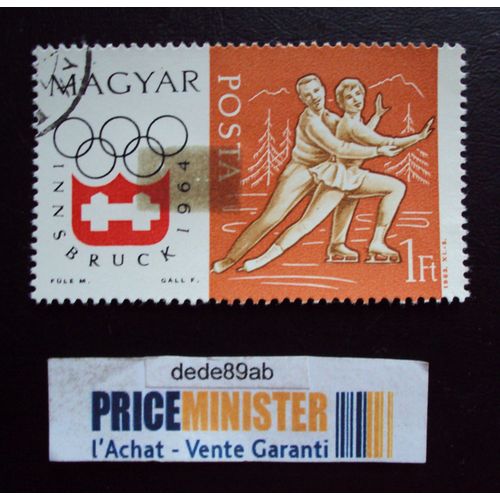 Hongrie..Jeux Olympiques.Innsbruck 1964 : Patinage Artistique.Oblitéré.
