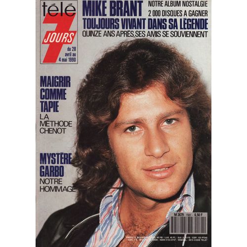 Télé 7 Jours / 23-04-1990 N°1561 : Mike Brant (4p) - Sylvie Vartan (2p) - Greta Garbo (2p)