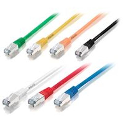 equip - Cordon de raccordement - RJ-45 (M) pour RJ-45 (M) - 3 m - Paire torsadée blindée (SSTP) - CAT 6 - moulé, bloqué - vert