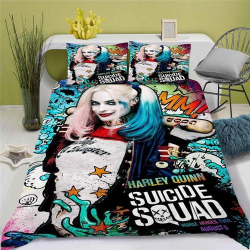 Squad Bedding Harley Quinn Parure De Lit Pour Adolescentes, Joker Harley Quinn X ( X Cm)