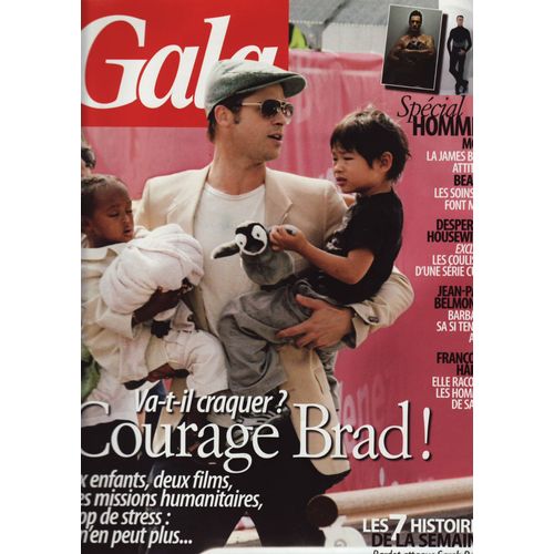 Gala / 15-10-2008 N°801 : Brad Pitt (4p) - Suri Cruise (2p) - Marie Gillain (2p)