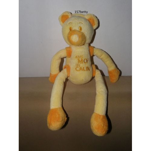 Ours Long Bras Et Jambes Fais Moi Un Calin Jaune Et Orange Cmp.