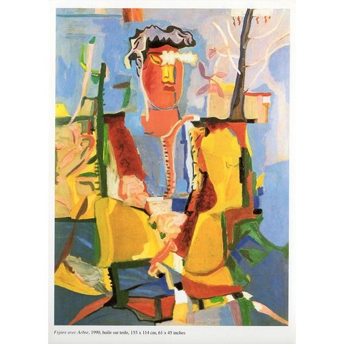 Carton D'invitation De Sandro Chia Pour L'exposition "Absolument Peinture" À La Galerie Daniel Templon En 1990, Paris