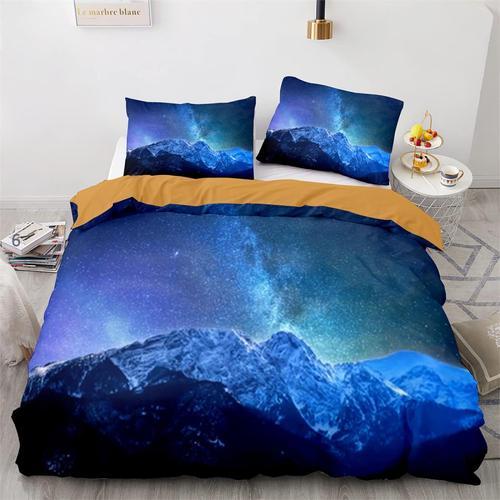 Linge De Lit Ciel Nocturne Ciel ¿¿Toil¿¿ Housses De Couettes X Cm Doux Confortable Polyester Coton House De Couette X Avec Deux Taies D'oreiller Xcm