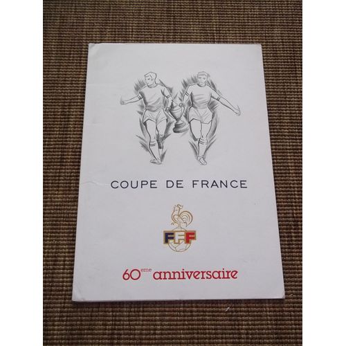 Document Philatélique 60eme Anniversaire Coupe De France 11/06/1977