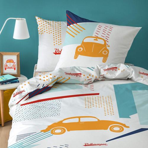 Parure De Lit Volkswagen Place - Housse De Couette X + Taie D'oreiller X - Coccinelle