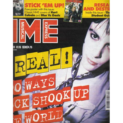 Kurt Cobain Magazine Nme New Musical Express 1999