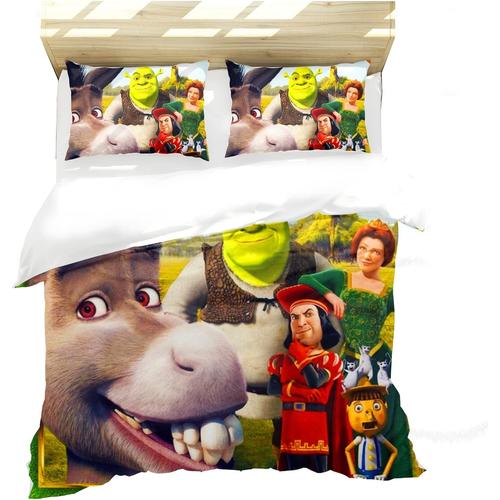 Parure De Lit Shrek Pour Gar?On, Adolescent - Impression D - Pour Un Ami - Doux Et Confortable - Housse De Couette (, X )