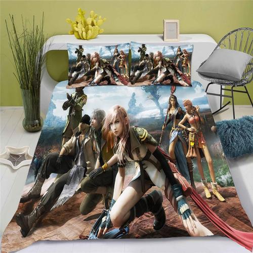 Parure De Lit Anime Final Fantasy - Doux Pour La Peau - Microfibre Durable - Convient Pour Les Enfants (, X )