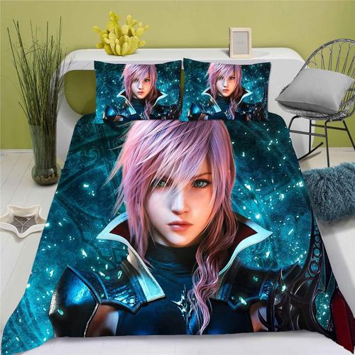 Parure De Lit Anime Final Fantasy - Doux Pour La Peau - Microfibre Durable - Convient Pour Les Enfants (, X )