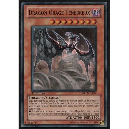 Yu-Gi-Oh ! Dragon Orage Ténèbreux Orcs-Fr037 Super Rare 1ère Ed
