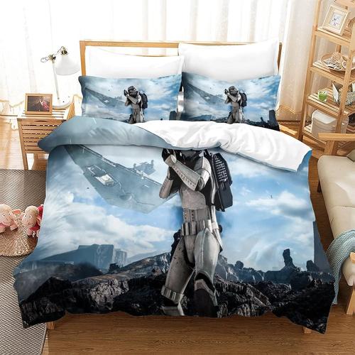 Star Wars Ensemble De Couvercle De Couette Doux En Pi¿¿Ces Avec Fermeture ¿¿ Fermeture ¿¿Clair De Taie D'oreiller Emp¿ºchez L'ensemble De Literie Allergique Adapt¿¿E ¿¿ Toutes Sortes De