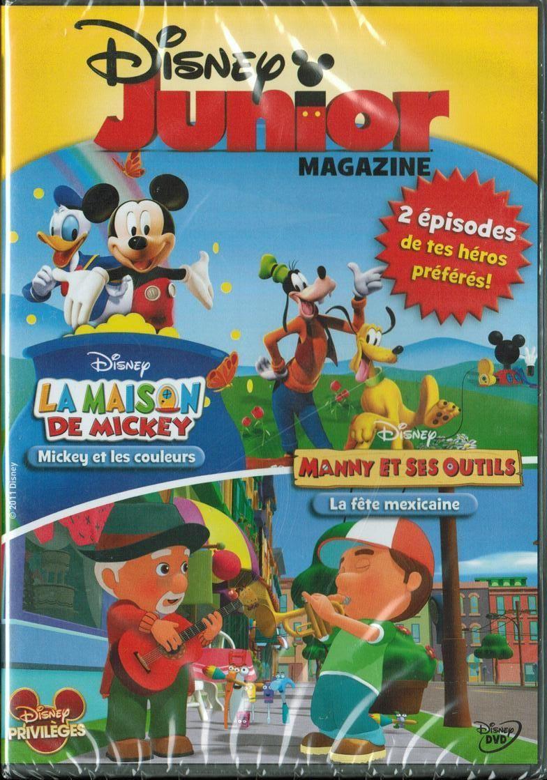 Children & Family - Lot - 7 DVD Disney Junior Magazine La Maison de  Mickey/Manny et ses outils