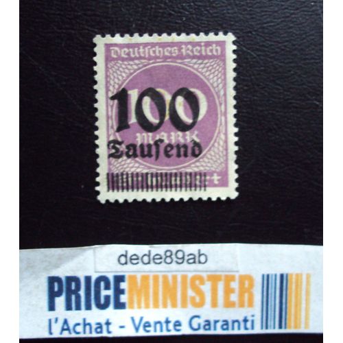 Allemagne..Deutsches Reich..100 Mark Surchargé 100 Laufend (Violet).