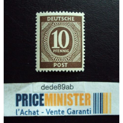 Allemagne..Deutsche Post 10 Pfenning.(Marron).