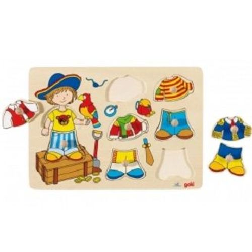 Puzzle En Bois À Habiller Petit Pirate Goki
