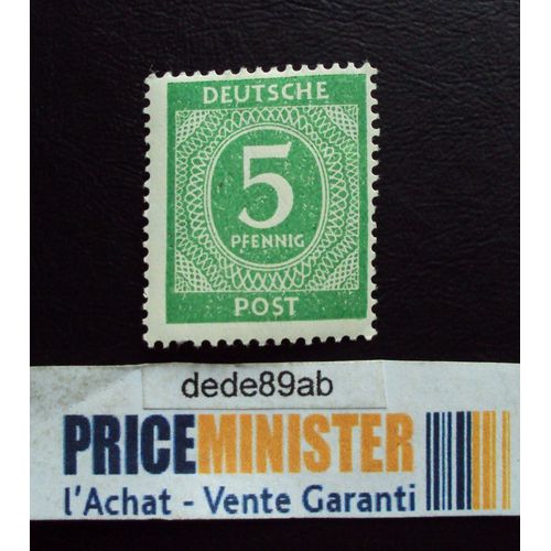 Allemagne..Deutsch Post 5 Pfennig.(Vert).