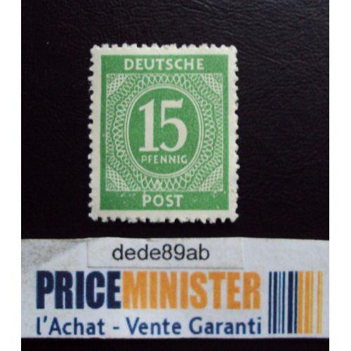 Allemagne..Deutsche Post 15 Pfennig.(Vert).
