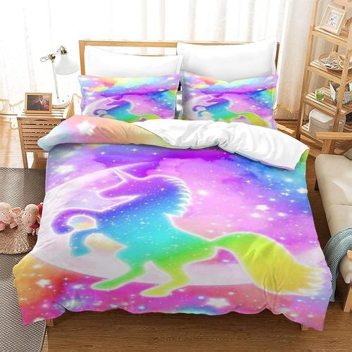 Unicorn Ensemble De Couvercle De Couette Doux En Pi¿¿Ces Avec Fermeture ¿¿ Fermeture ¿¿Clair De Taie D'oreiller Emp¿ºchez L'ensemble De Literie Allergique Adapt¿¿E ¿¿ Toutes Sortes De P