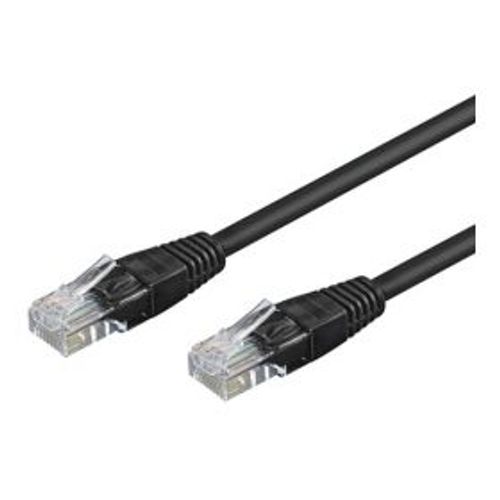goobay - Câble réseau - RJ-45 (M) pour RJ-45 (M) - 3 m - UTP - CAT 6 - moulé, sans crochet - noir