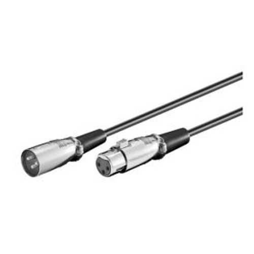 MicroConnect - Rallonge de câble vidéo - XLR3 mâle pour XLR3 femelle - 2 m - noir