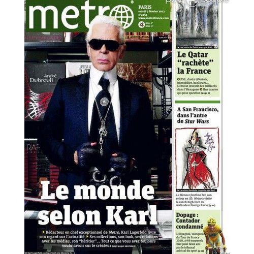 Metro Paris Karl Lagerfeld Rédacteur En Chef 2153