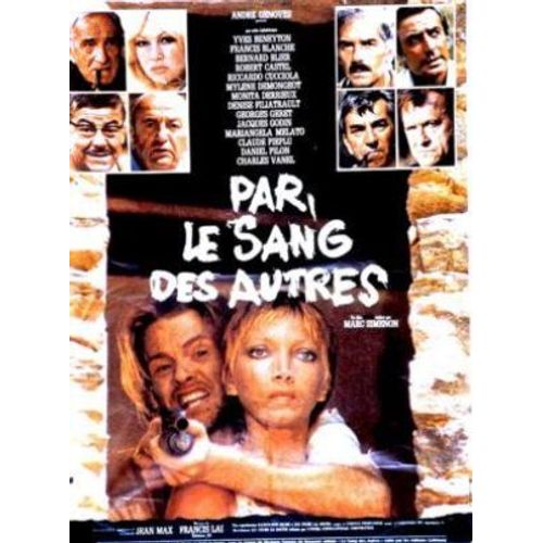 Affiche 120x160 Par Le Sang Des Autres, 1973 Francis Blanche, Bernard
