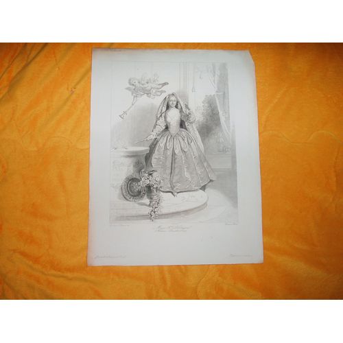 Gravure Eau-Forte Marie Francoise Perdrigon (Madame Boucher 1734) Diagraphe Et Pantographe Gavard / Gallerie Historique De Versailles Datant Du Xix Eme Siecle No Copy