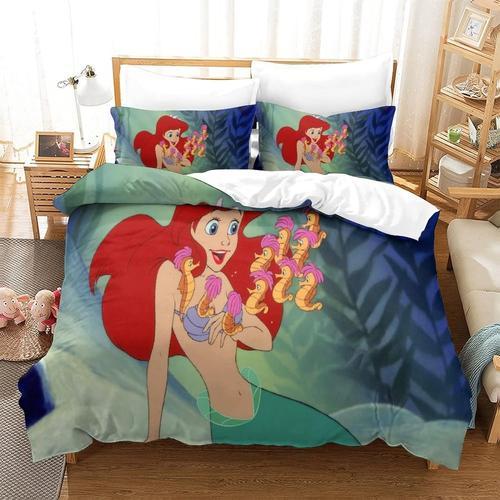 Mermaid Ensemble De Couvercle De Couette Doux En Pi¿¿Ces Avec Fermeture ¿¿ Fermeture ¿¿Clair De Taie D'oreiller Emp¿ºchez L'ensemble De Literie Allergique Adapt¿¿E ¿¿ Toutes Sortes De P