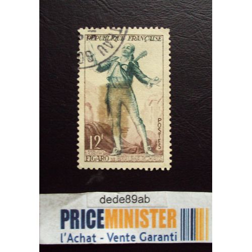France..12 F.Théâtre Français..Figaro De Beaumarchais.Oblitéré.