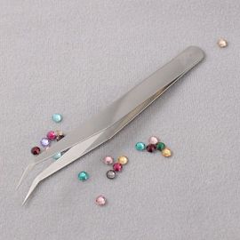 Outil Pince Metal Courbee Pour Strass Ongles Nail Art Manucure Ongle 