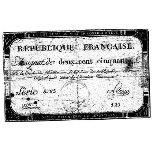 Assignat De L'an Ii De La République