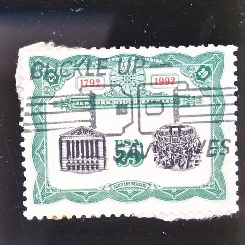 Timbre U. S. A., 1792 - 1962 New-York Stoch Exchange, 29 Cents Usa, Oblitéré