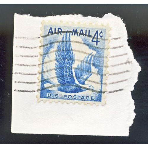 Timbre U S A, Air Mail, 4 Cents U S Postage, Oblitéré