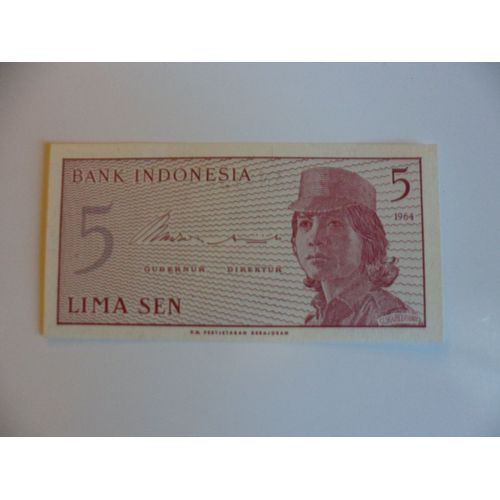 Indonesie 5 Sen 1964 Unc/Neuf