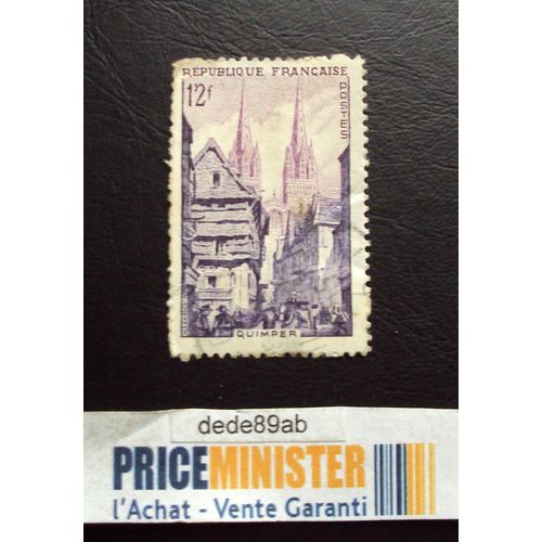 France..Série Touristique : Quimper.La Rue Kéréon.(Violet 2 Tons) Oblitéré.