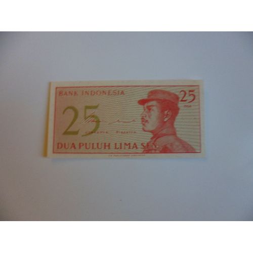 Indonesie 25 Sen 1964  Unc/Neuf