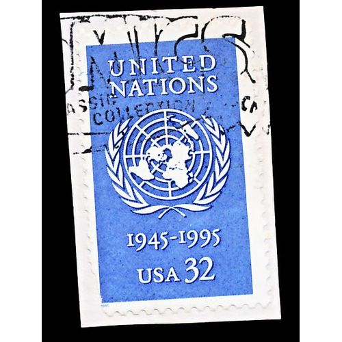 Timbre U S A, United Nations, 19458 - 1995, U S A 32 Cents, Oblitéré
