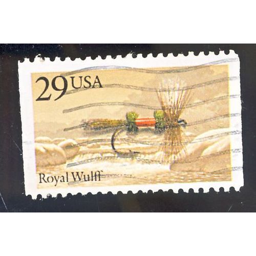 Timbre U S A, Royal Wulff, U S A 29 Cents, Oblitéré