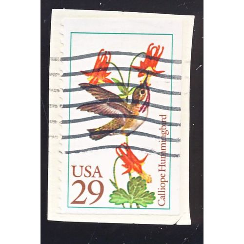 Timbre U S A, Calliope Hummingbird, U S A 29 Cents, Oblitéré