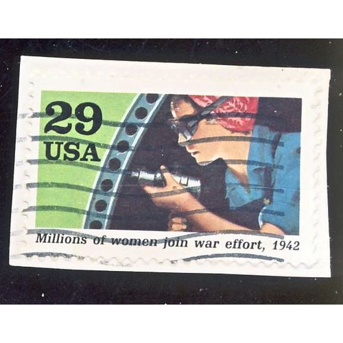 Timbre U S A, Millions Of Women Join War Effort, 1942, U S A 29 Cents, Oblitéré
