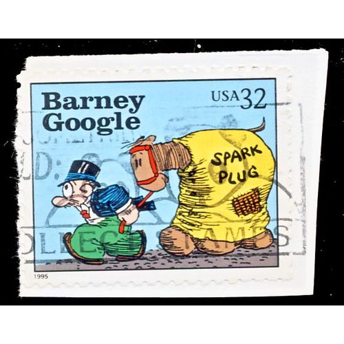Timbre U S A, Barney Google, U S A 32 Cents, Oblitéré