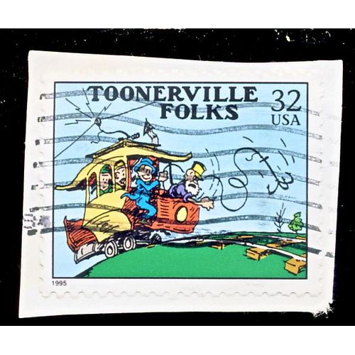 Timbre U S A, Toonerville Folks, U S A 32 Cents, Oblitéré
